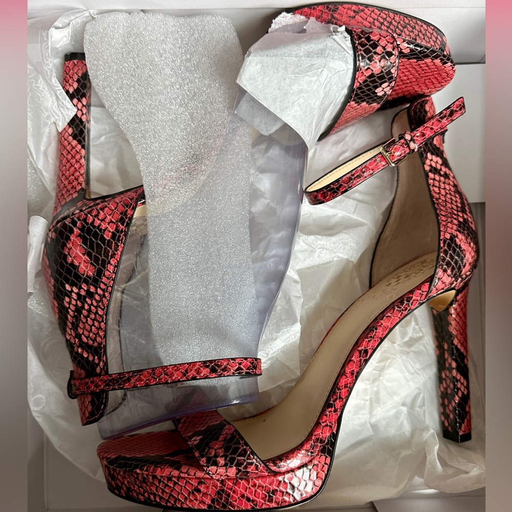 Vince Camuto Snake Skin Heels